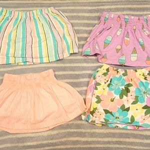 4 Carter's Skirts 3T